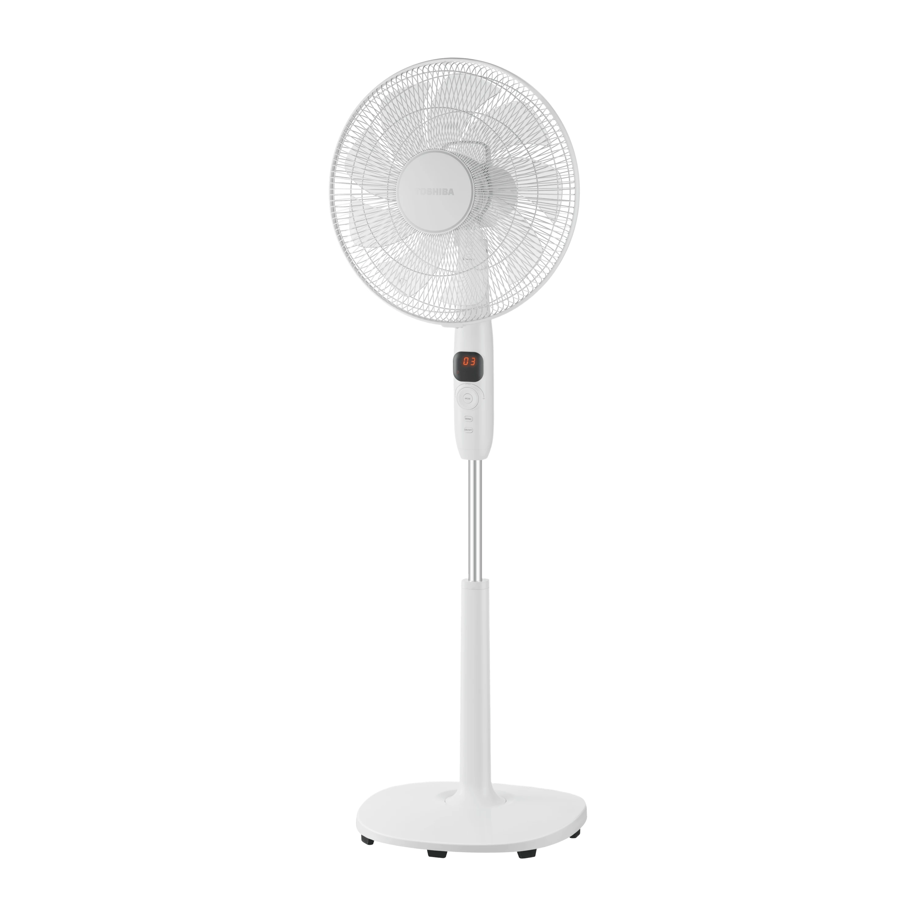 مروحة توشيبا استاند - 16 بوصة - 26 سرعة - ريموت كنترول F-DSD70EG(W)