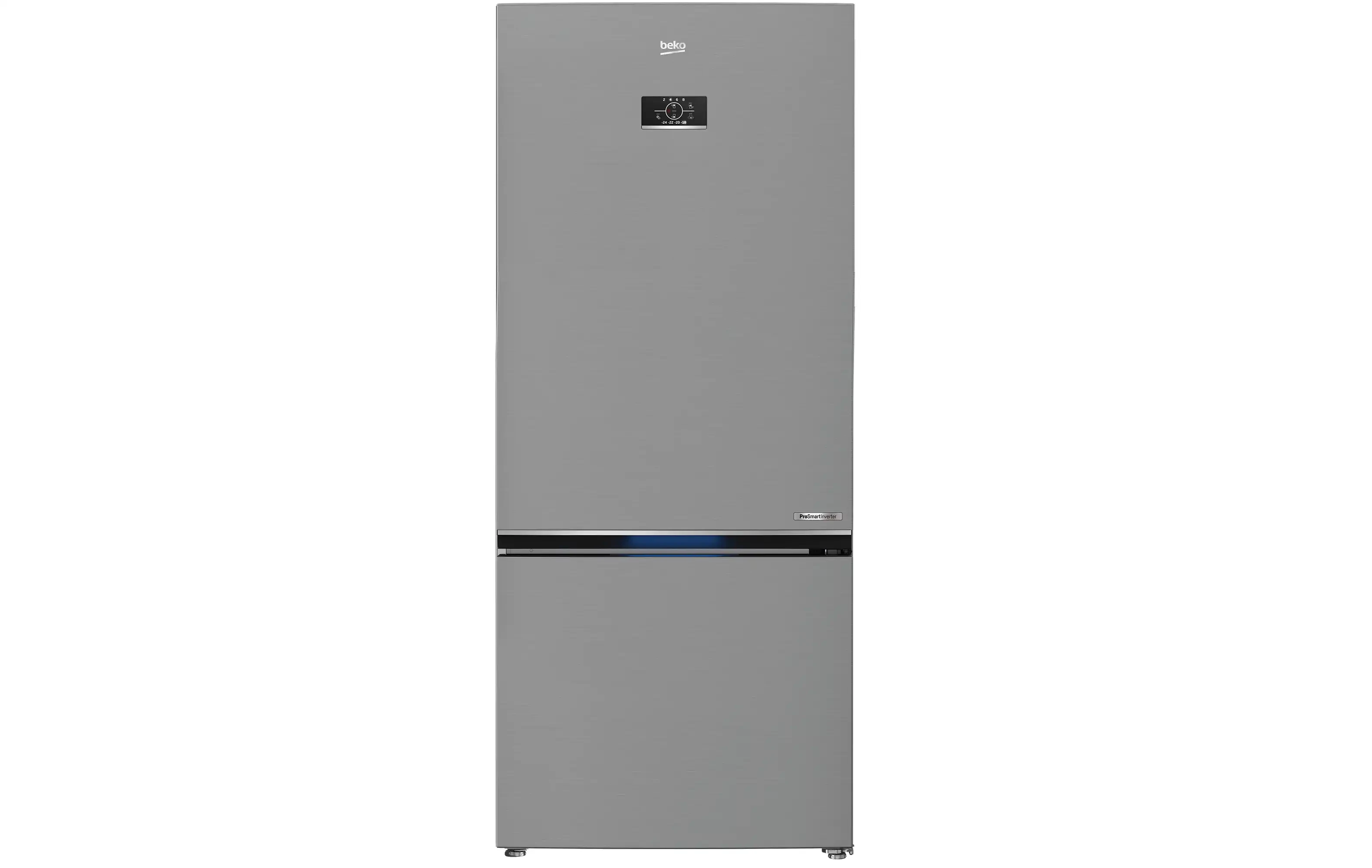 ثلاجه بيكو، نوفروست، 590 لتر، شاشة تاتش ديجيتال، الإنفرتر ،فضي - RCNE590E35ZXP2