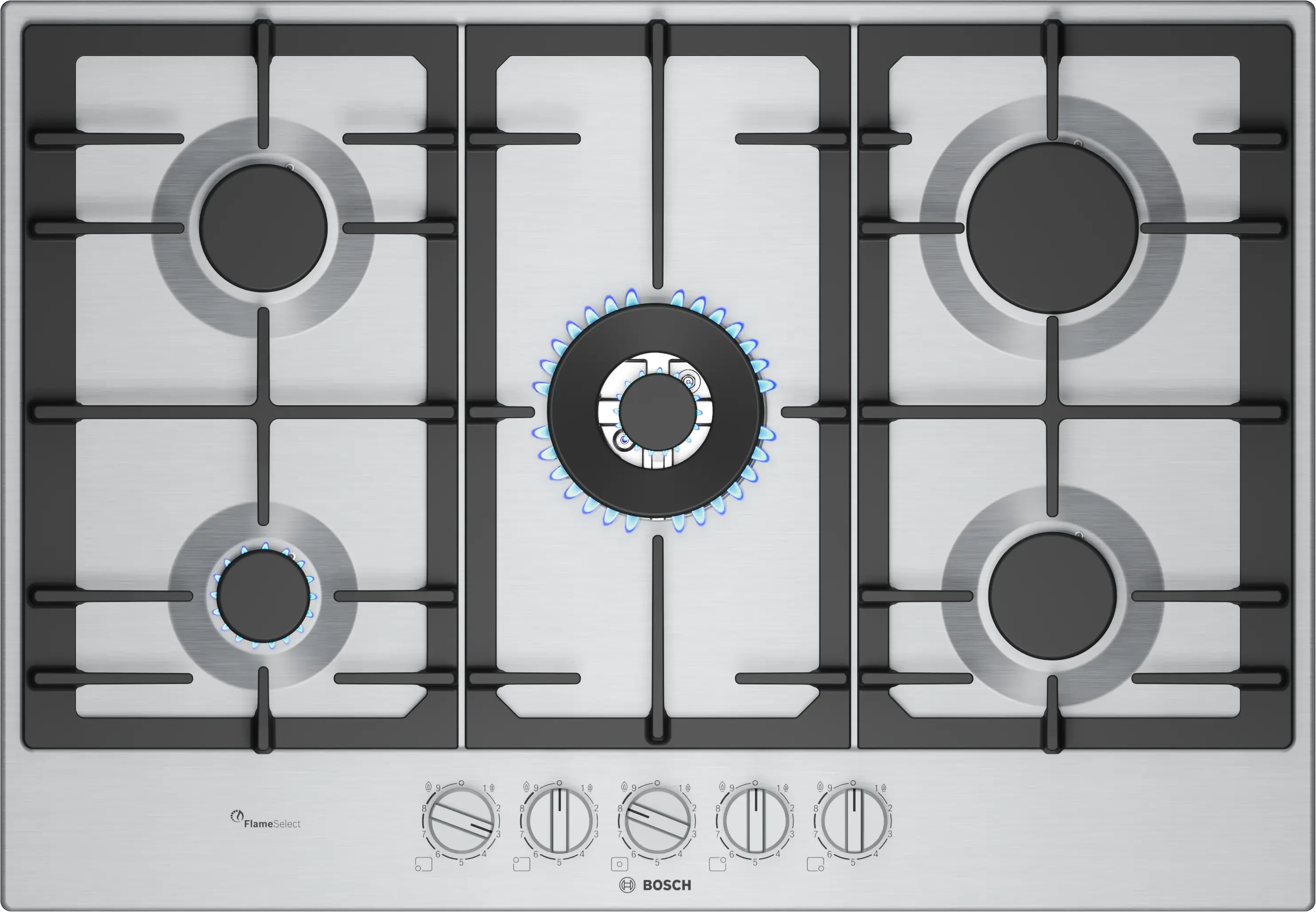 Series 6 Gas hob 75 cm ستانلس ستيل PCQ7A5I90
