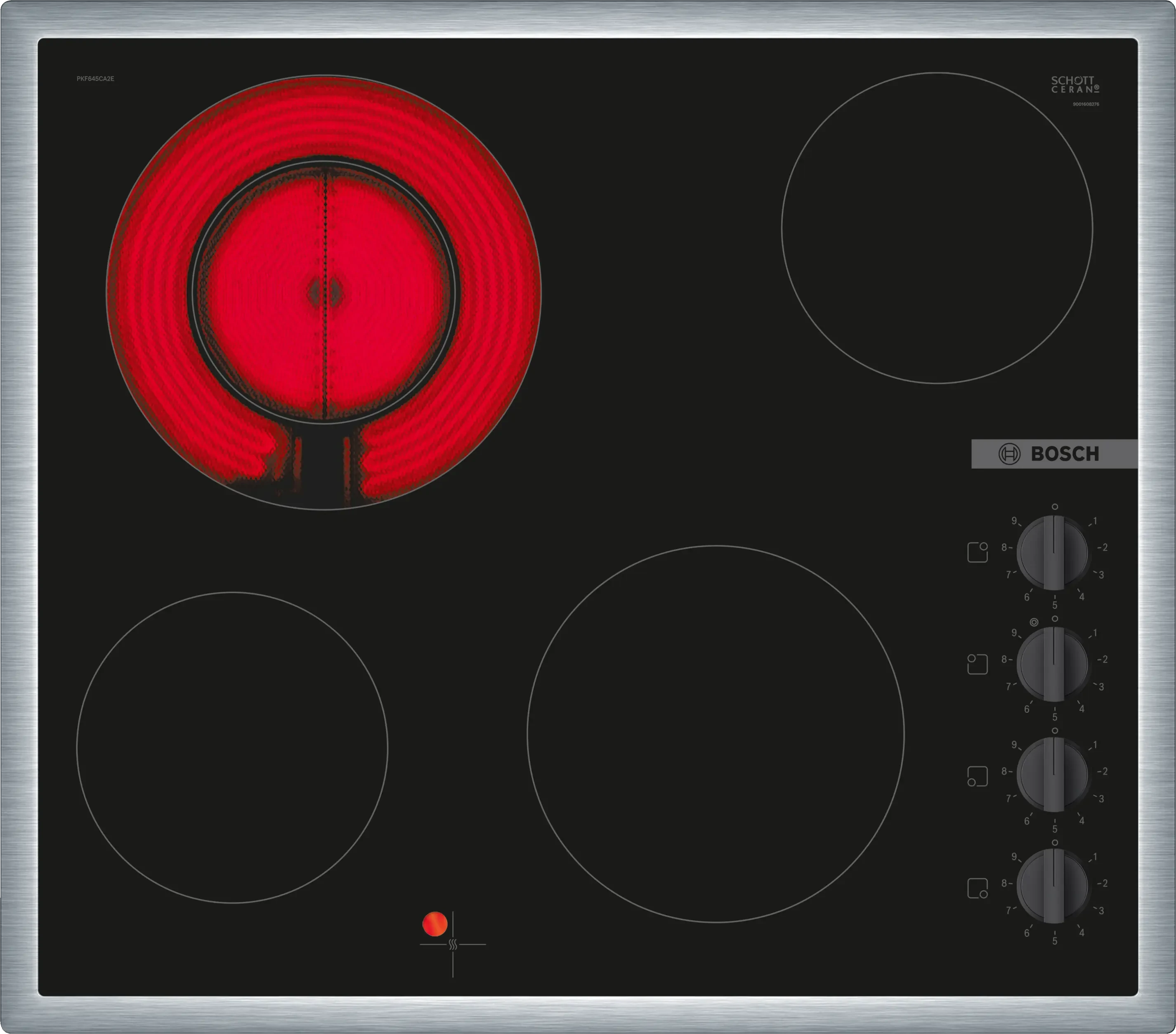 Series 2 Electric hob 60 cm تركيب سطحي مع إطار PKF645CA2E