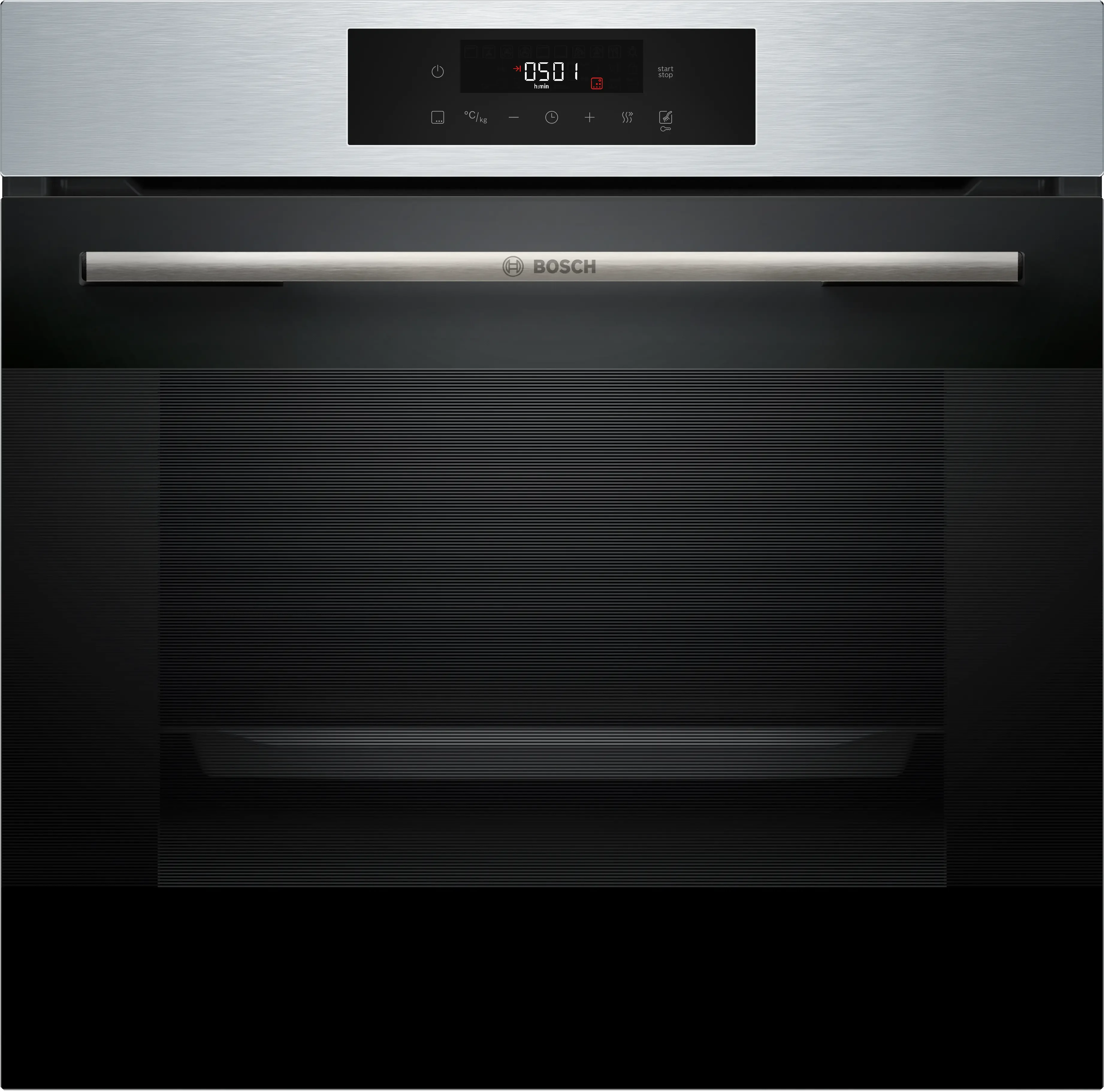 Series 4 فرن مدمج مزود بوظيفة البخار المضاف 60 x 60 cm الفولاذ المقاوم للصدأ HRG