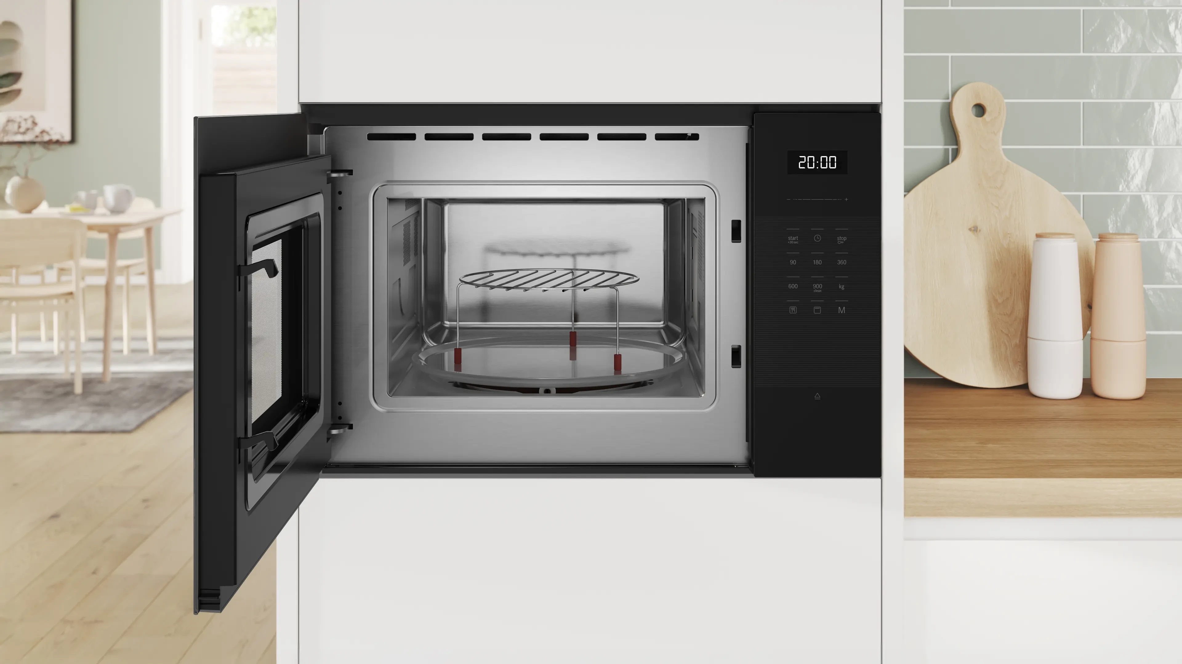 Series 6 Built-In Microwave with grill أسود BEL554MB2