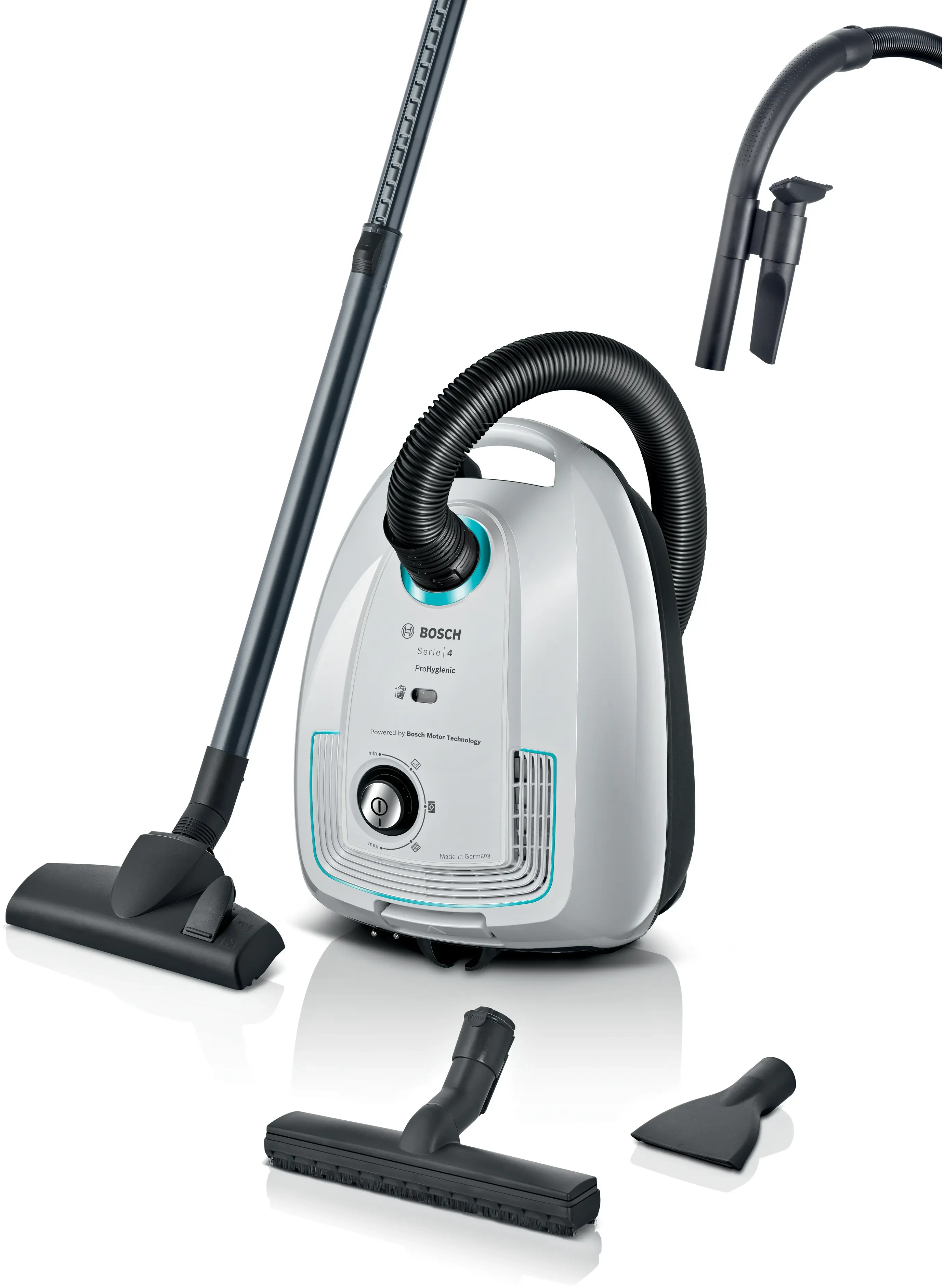 Series 4 مكنسة كهربائية مزودة بكيس ProHygienic مظلم BGL38WHYG