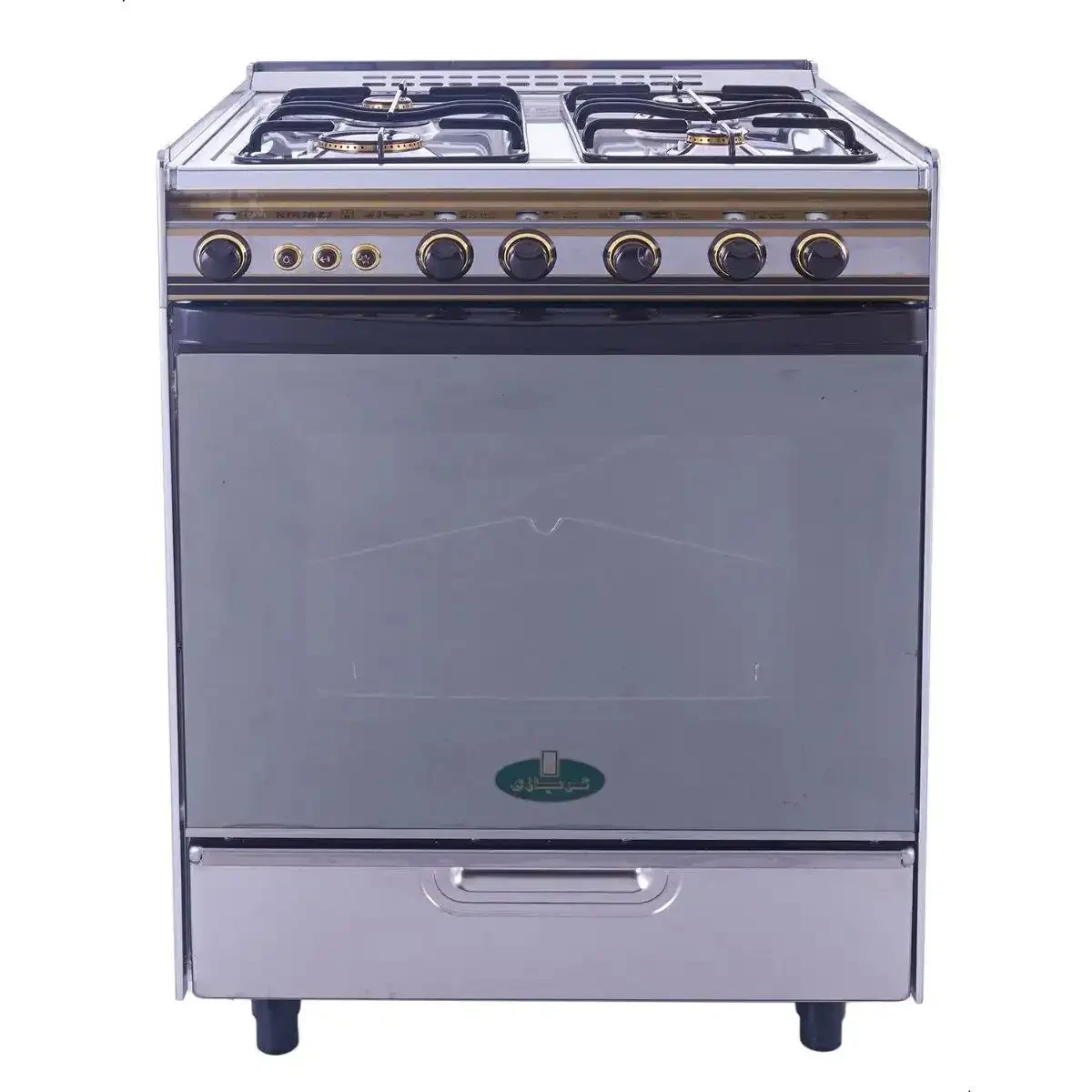 بوتجاز غاز كريازي، 4 شعلة، فضي - 6400 S