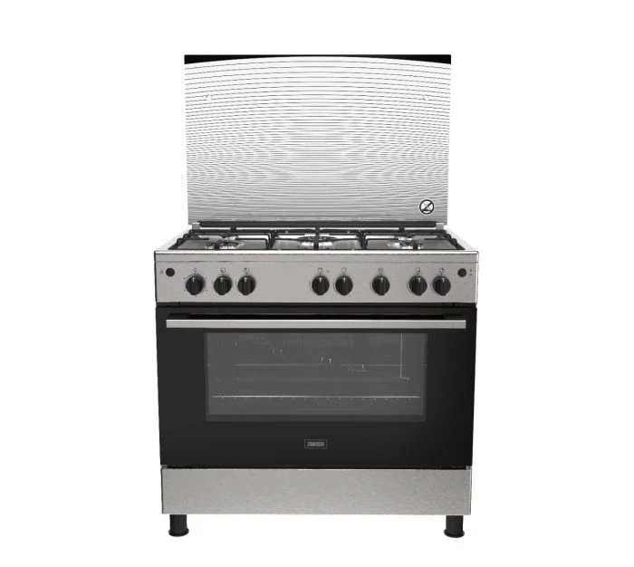 بوتجاز زانوسي SteelPlus بـ ٥ شعلة مع فرن ومسطح غاز ZCG922A6XB