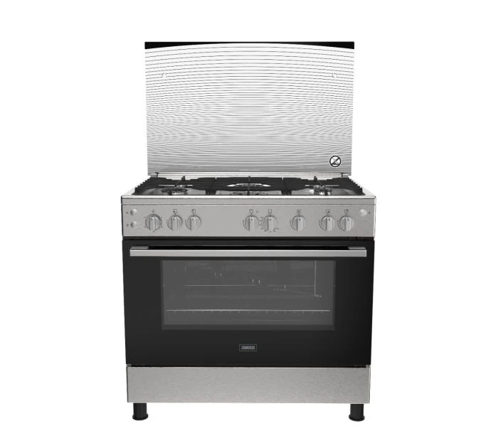 بوتجاز زانوسي CoolCast بـ ٥ شعلة مع فرن ومسطح غاز ZCG91236XB
